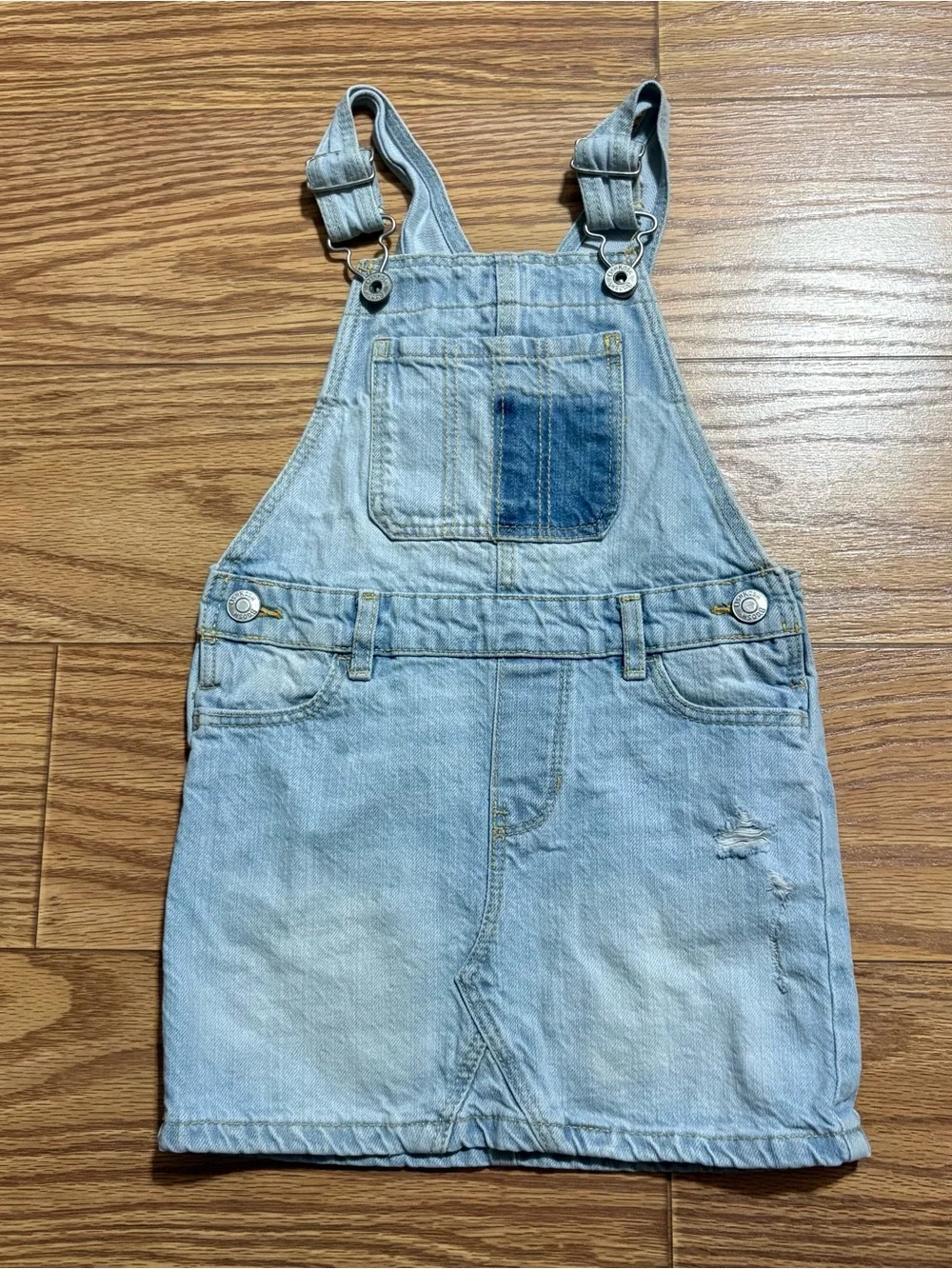 Osh Kosh B’Gosh Denim Overall Skirt Dress Girls 4/4A